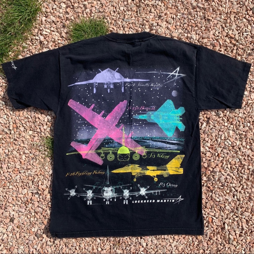 Single Stitch Lockheed Martin Graphic TShirt Sz XL